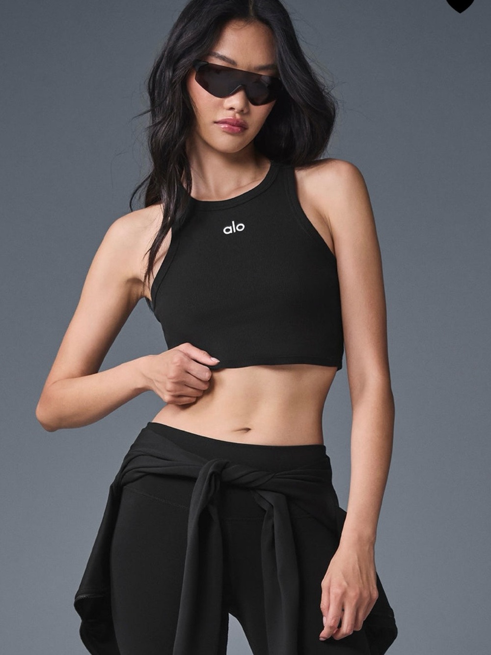 ALO Yoga Black Aspire Tank